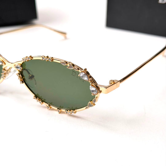 DIOR Crystal Oval – Gold Green