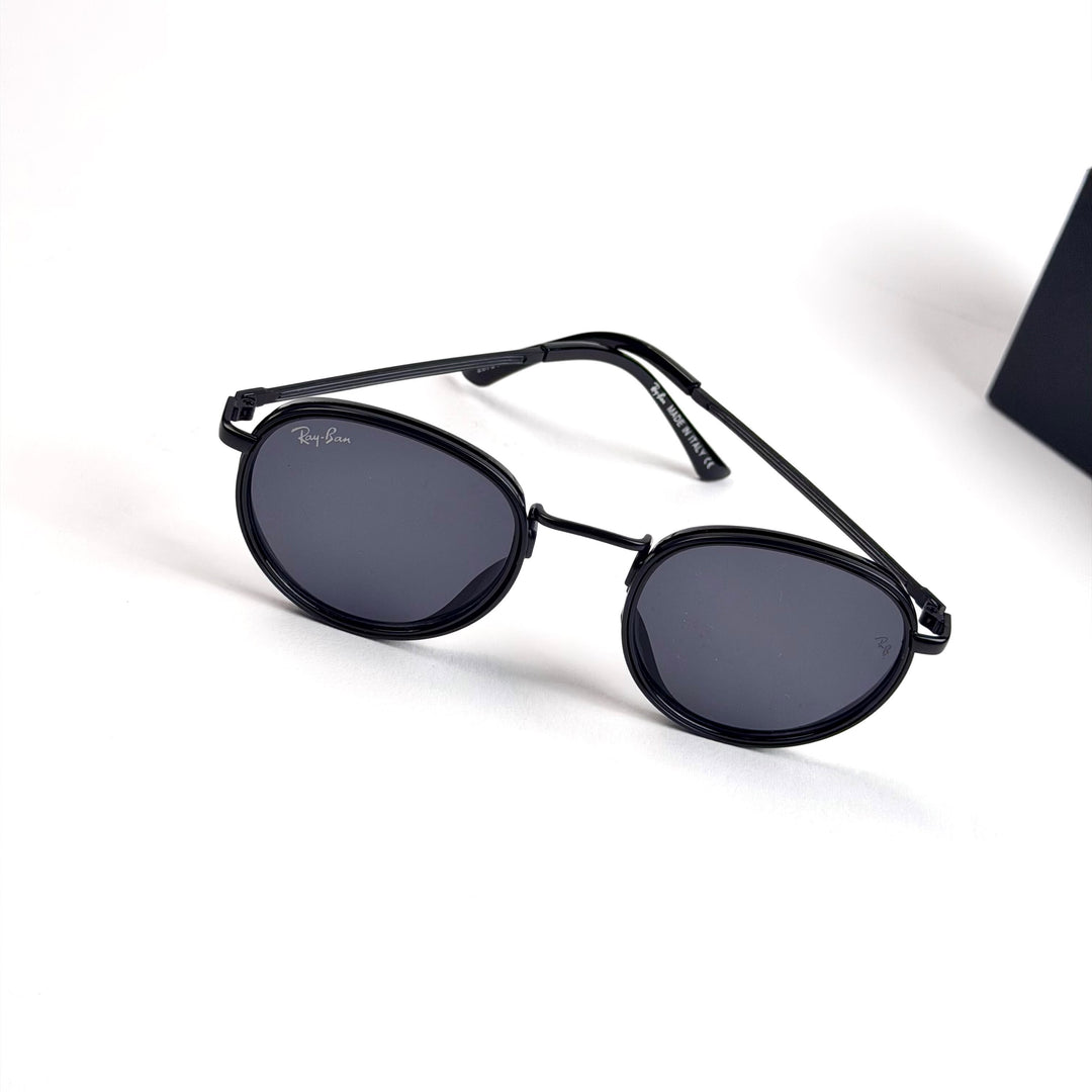 Ray Ban Double Rim Round – Black Smoke