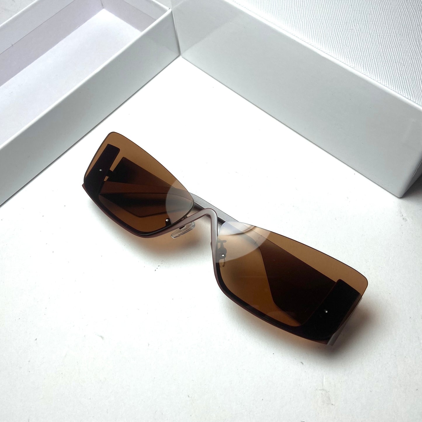 Prada Rocco Rectangle Brown