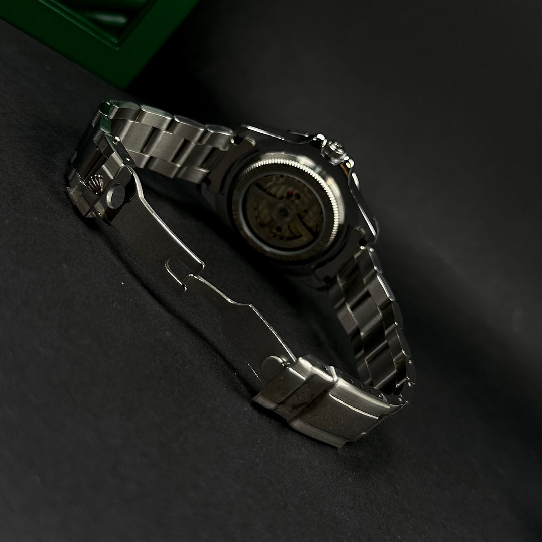 Rolex Yacht-Master “Automatic Style” For Him – Black Dial &amp; Black/Silver Bezel
