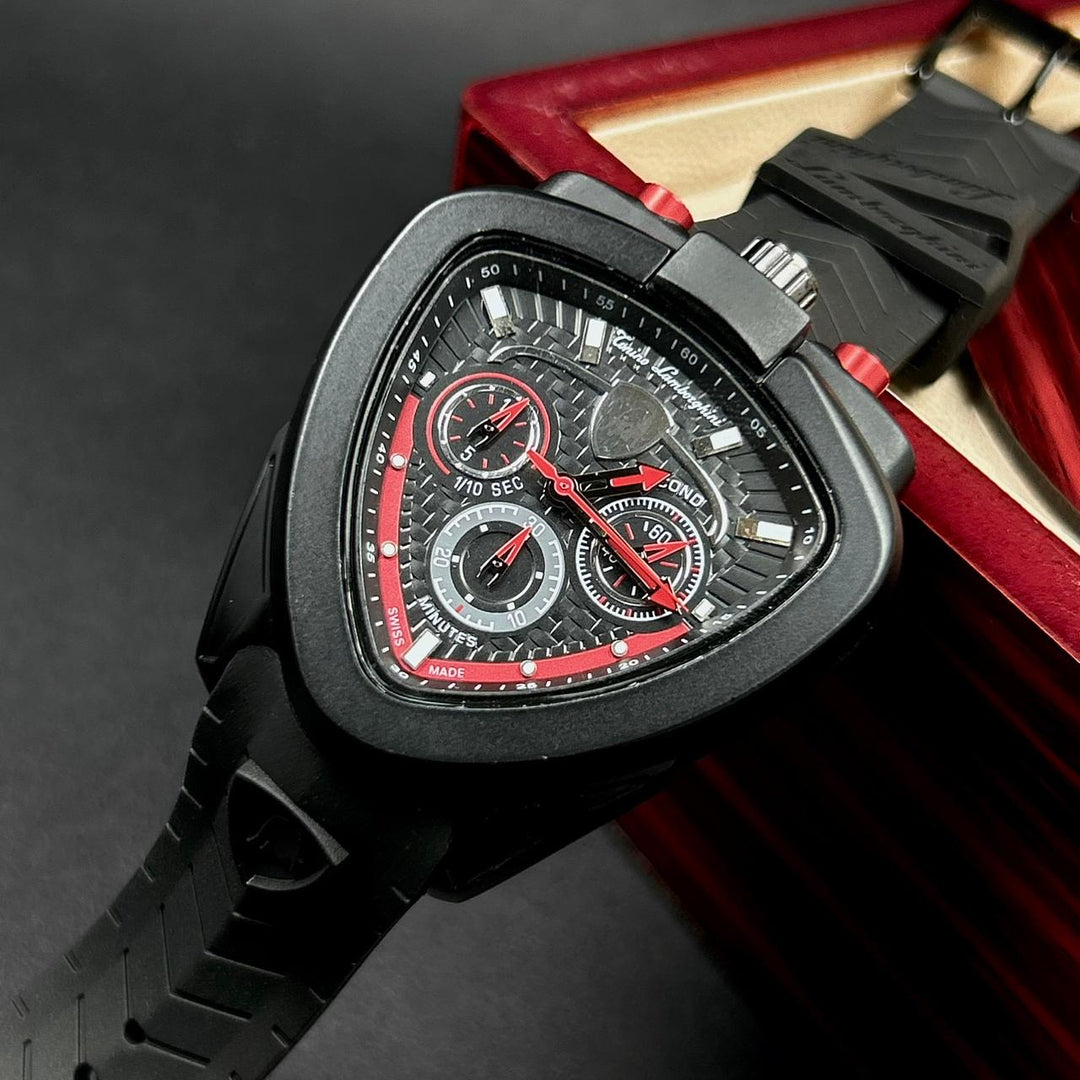 Tonino Lamborghini Spyder Chronograph – Black &amp; Red