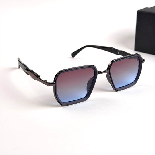 Prada Geometric Square – Burgundy Blue Gradient