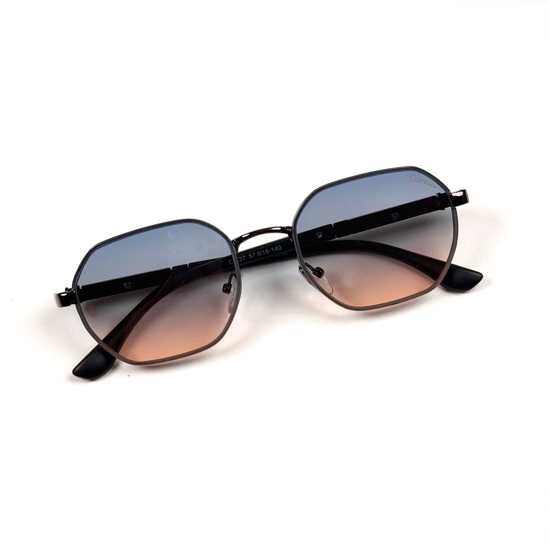 Cartier Octagon Royale – Blue Peach Gradient