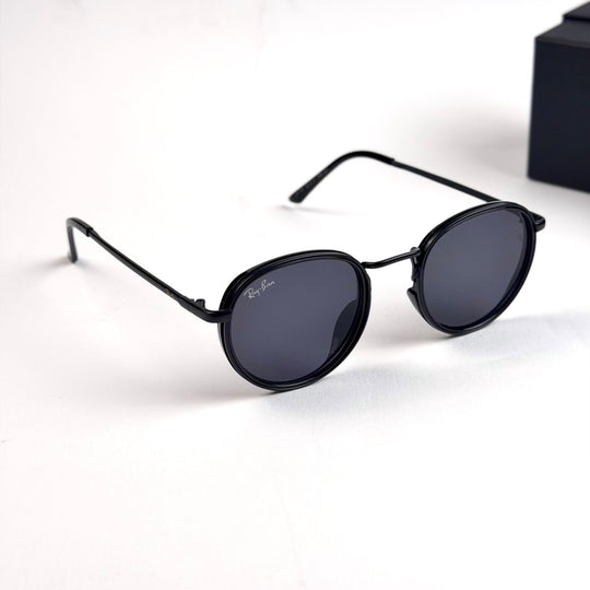 Ray Ban Double Rim Round – Black Smoke