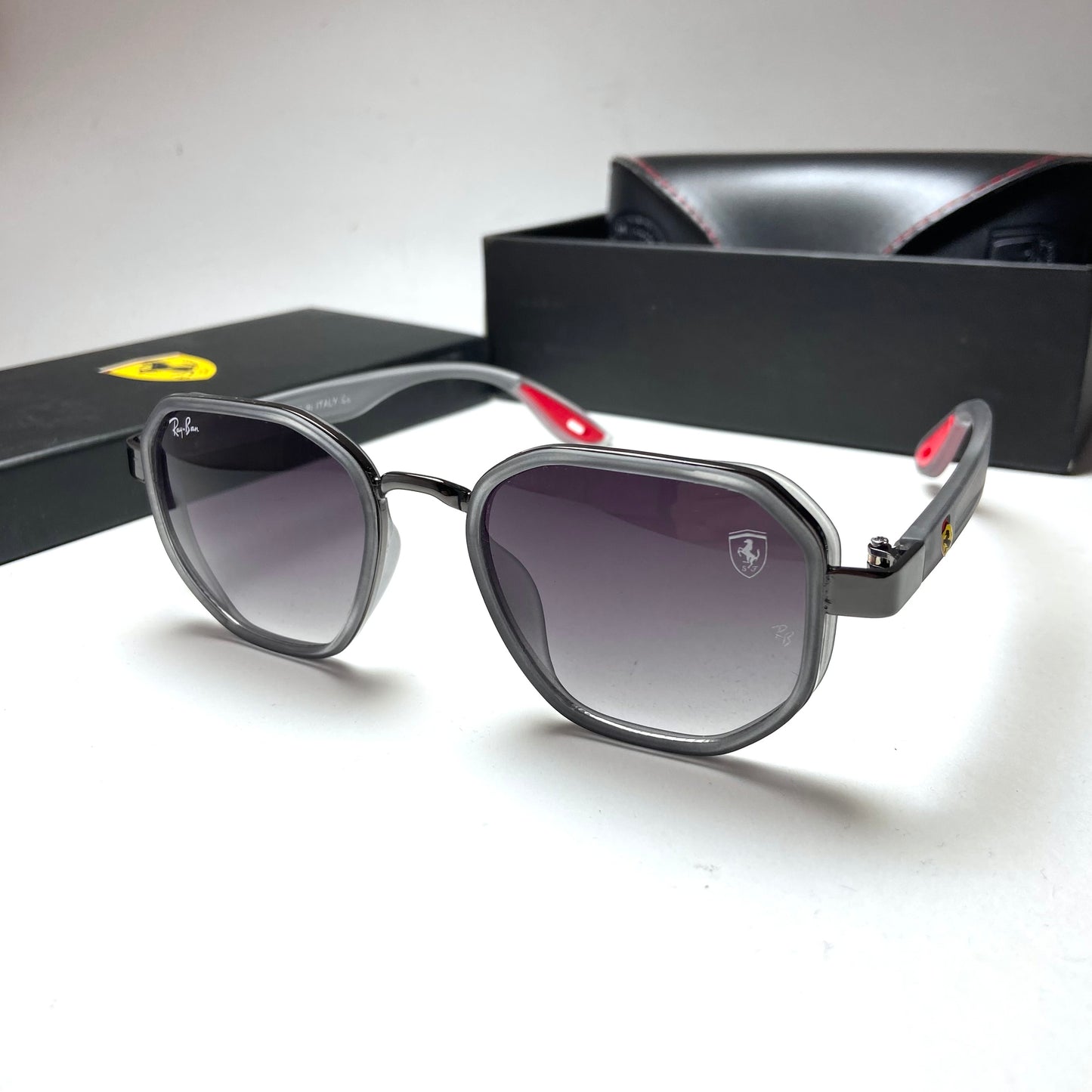 Ray Ban Geometric Scuderia Ferrari Gray