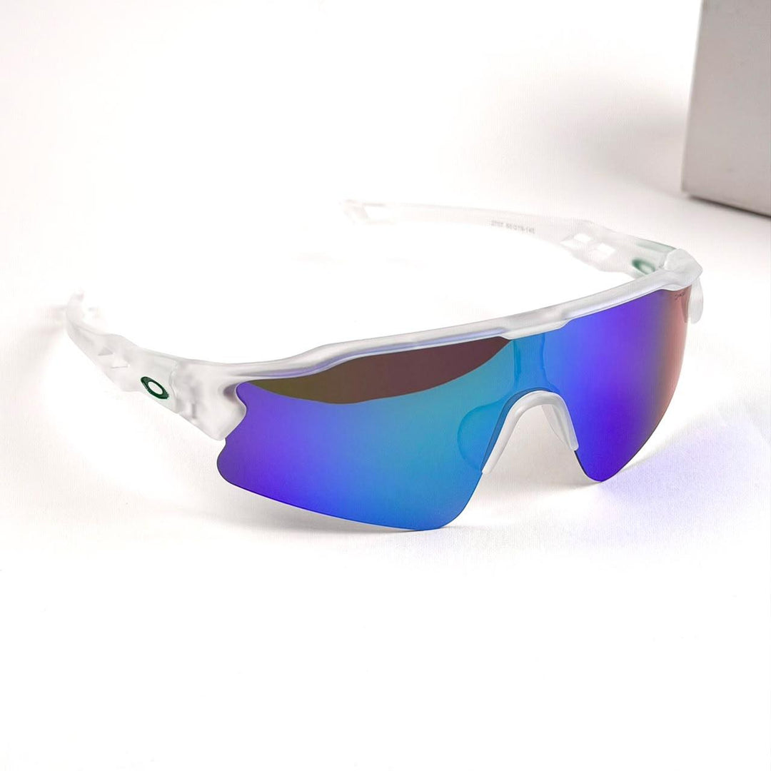 Oakley Radar EV Path – Clear White Blue Violet Mirror