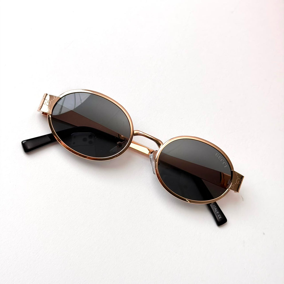 GUCCI GG1854S Oval – Rose Gold Black