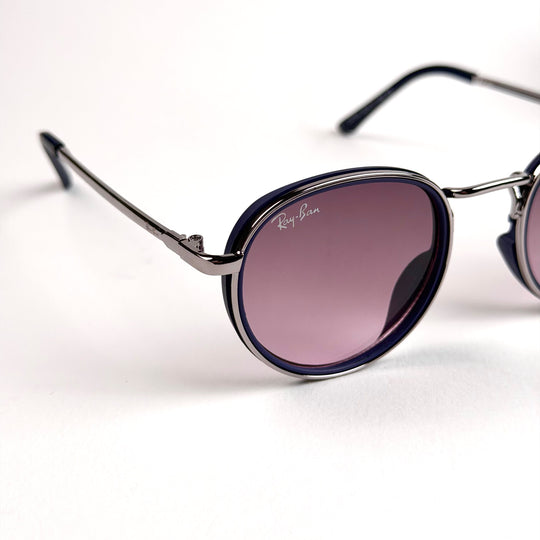 Ray Ban Double Rim Round – Silver Purple Gradient