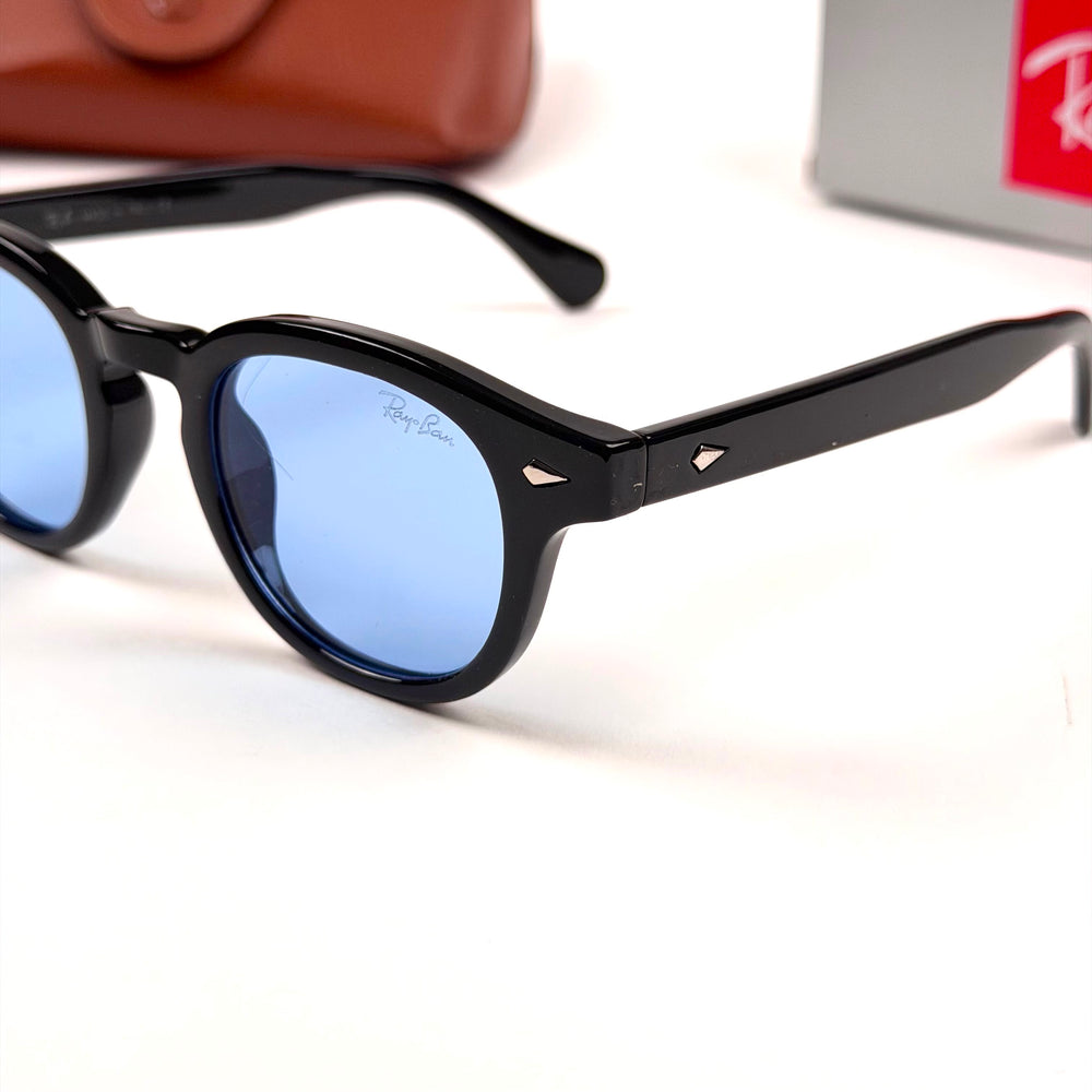 Ray Ban RB2180 Round – Black Blue Mirror