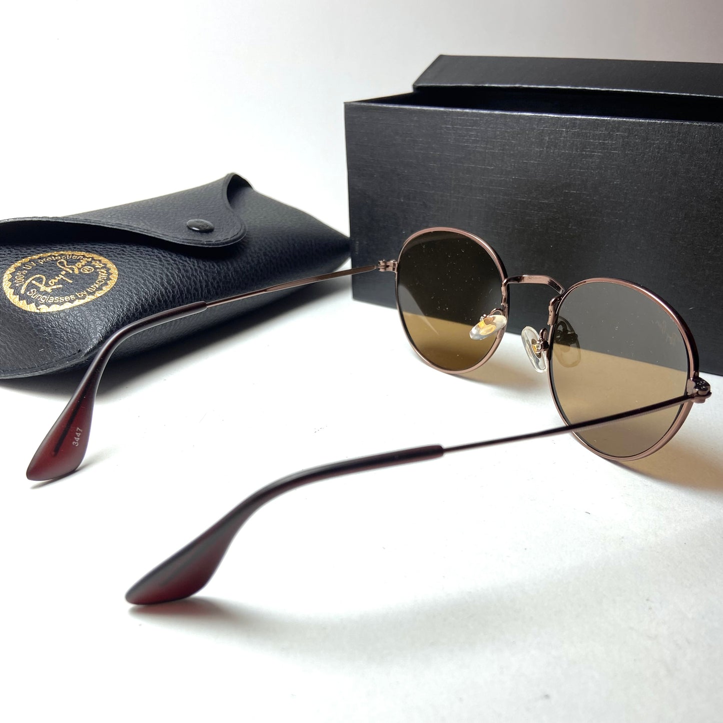 Ray Ban Small Round Brown