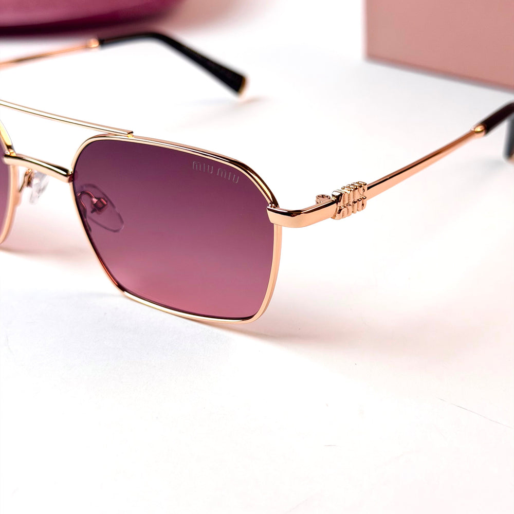 Miu Miu Double Bridge – Rose Gold Mauve