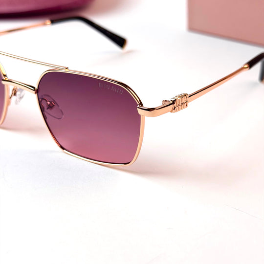 Miu Miu Double Bridge – Rose Gold Mauve
