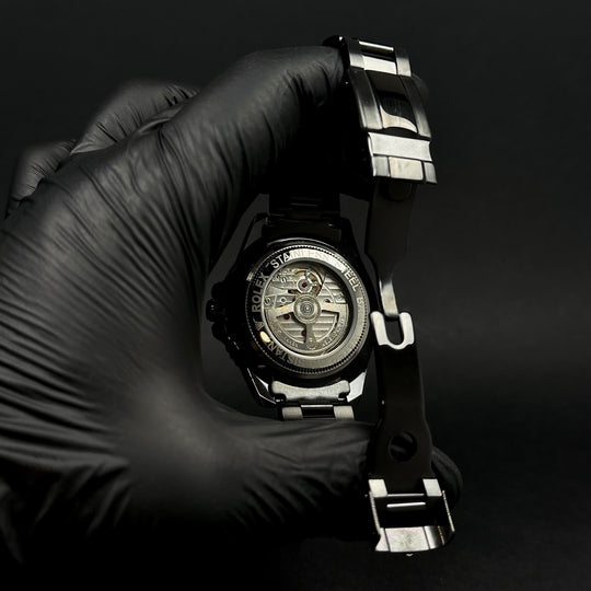 Rolex Yacht-Master “Automatic Style” For Him – Black Dial &amp; Platinum-Style Bezel