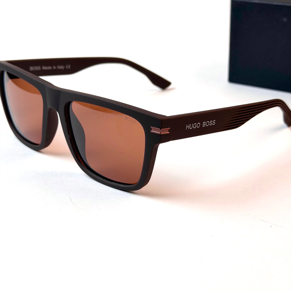 HUGO BOSS Rectangular Square –  Brown