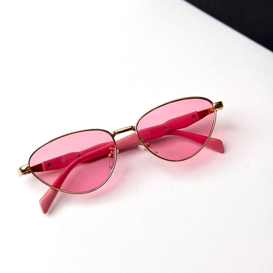 Prada Cat Eye – Gold Pink