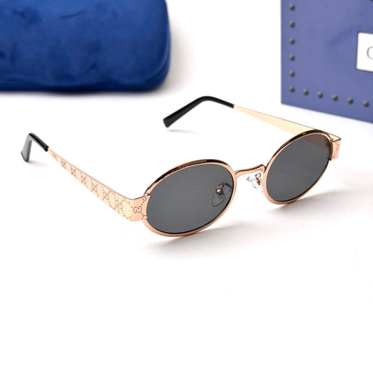GUCCI GG1854S Oval – Rose Gold Black