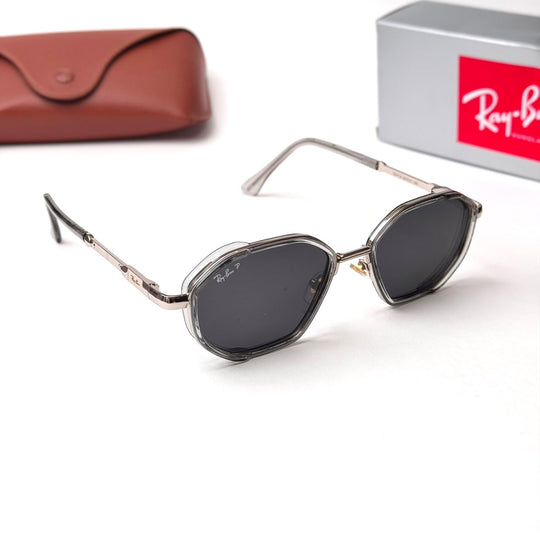 Ray Ban Geometric Double Frame - Crystal Grey Silver