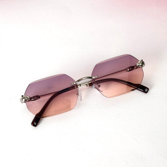 Panthère de Cartier Rimless Hexagon – Silver Pink Gradient