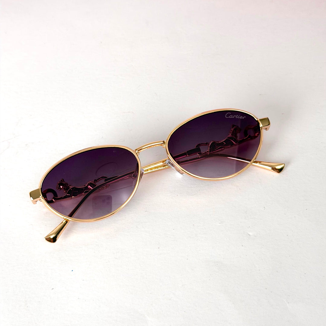 Cartier Clash oval - Gold Purple Gradient