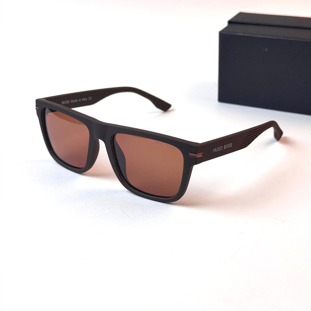 HUGO BOSS Rectangular Square –  Brown