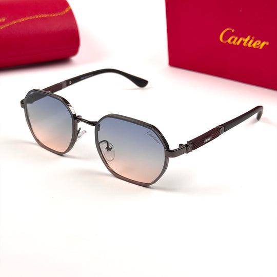 Cartier Octagon Royale – Blue Peach Gradient