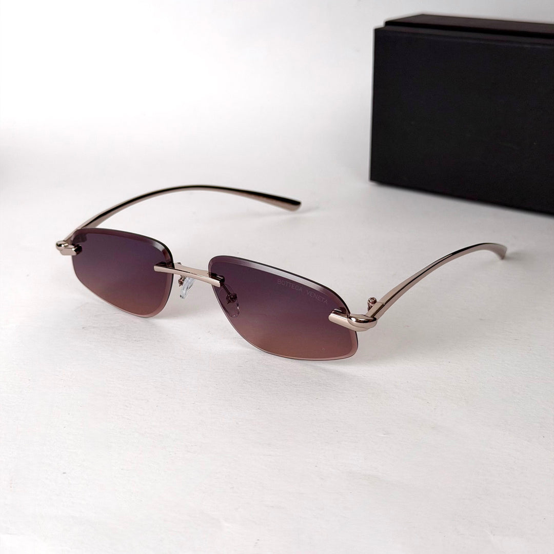 Bottega Veneta Rimless – Brown Rose