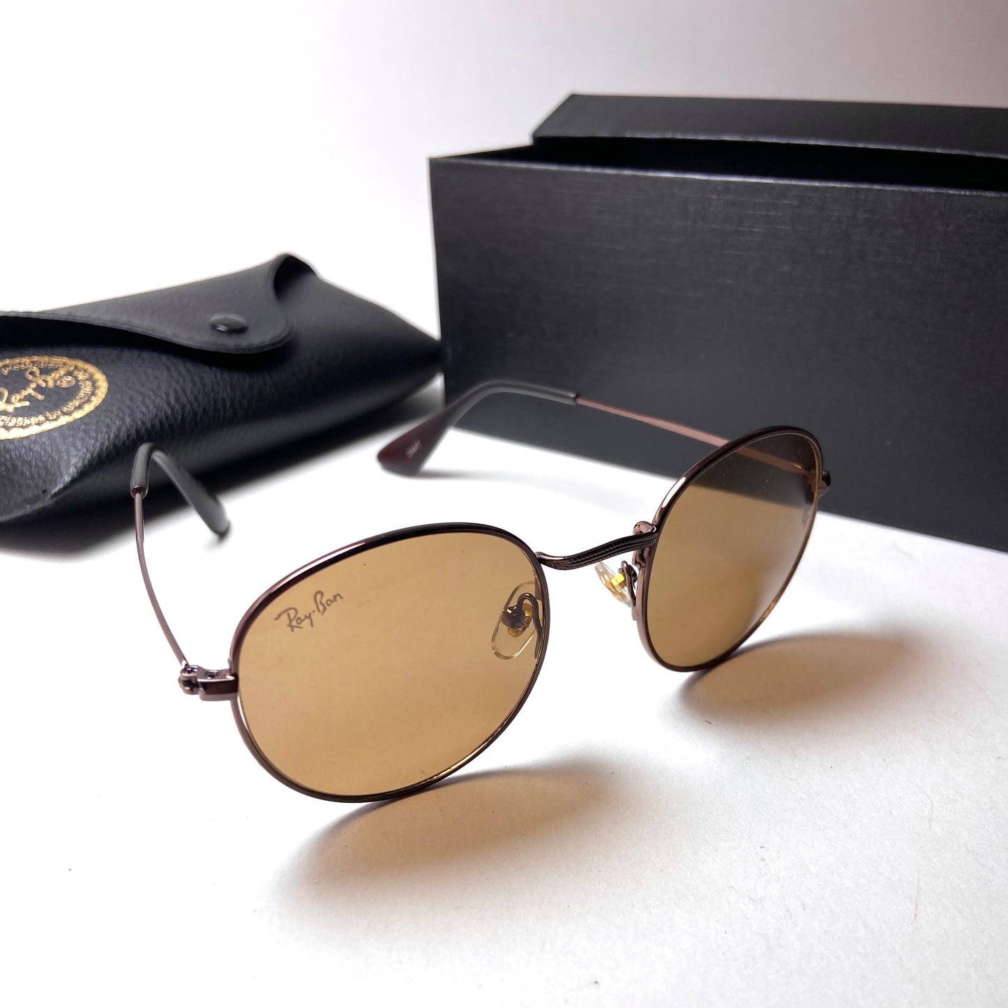 Ray Ban Small Round Brown