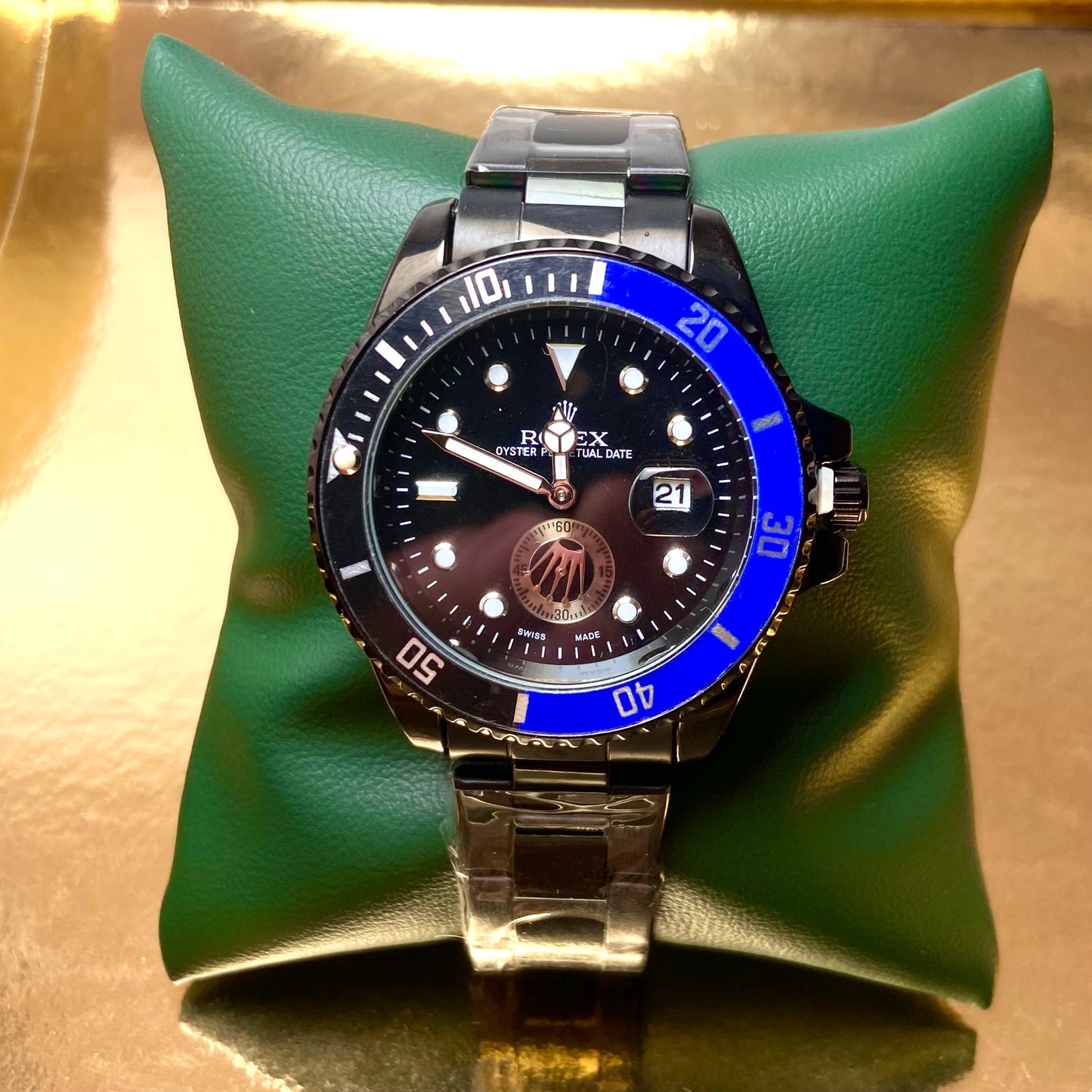 Rolex Oyster Perpetual Date Black Blue