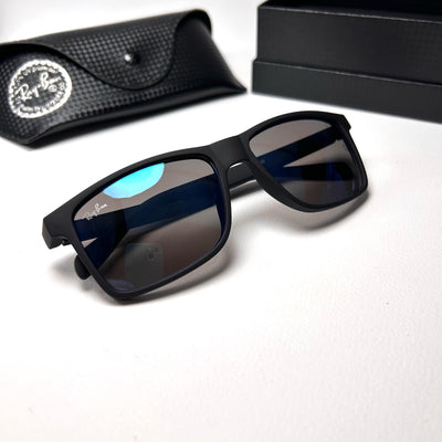 Ray Ban Rectangular RBW1043 - Blue Mirror