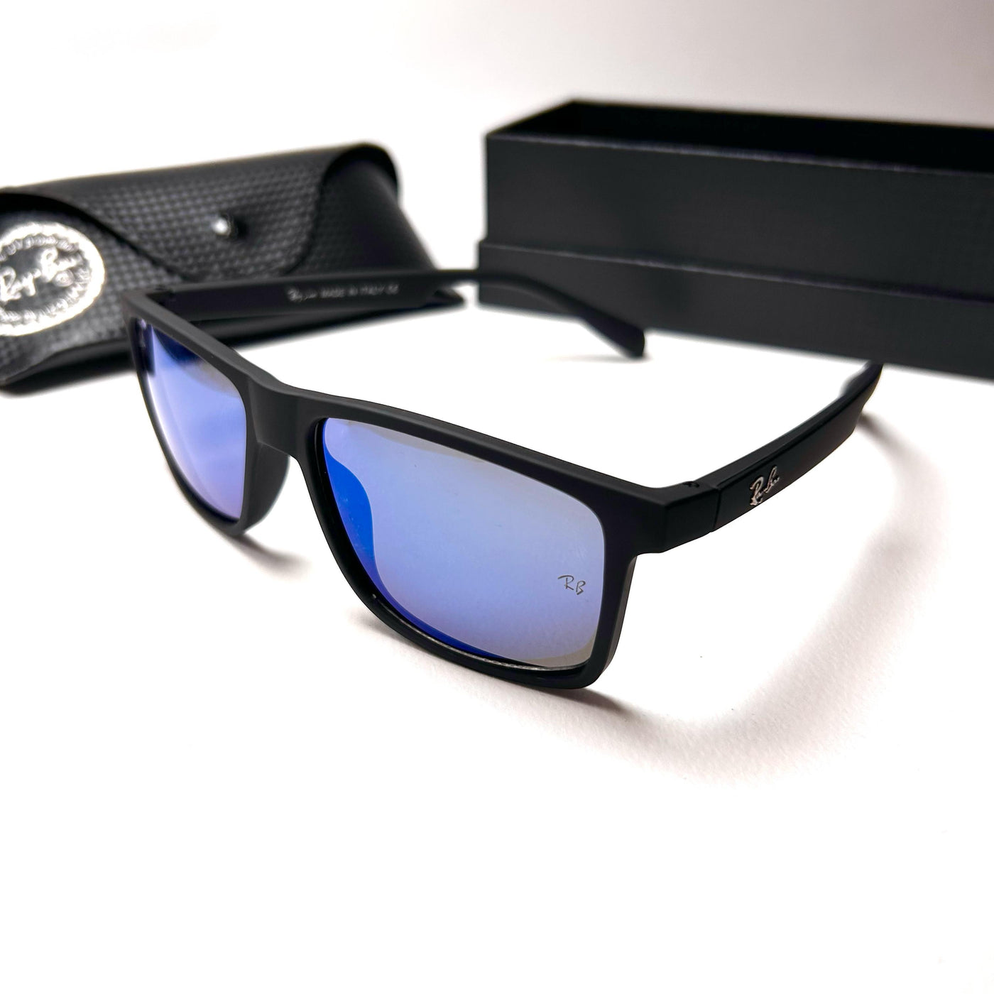 Ray Ban Rectangular RBW1043 - Blue Mirror