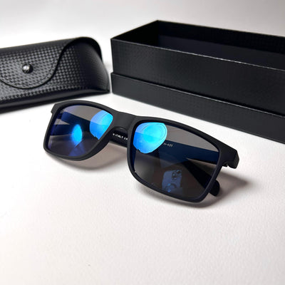 Ray Ban Rectangular RBW1043 - Blue Mirror