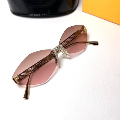 Fendi Geometric Rimless - Rose