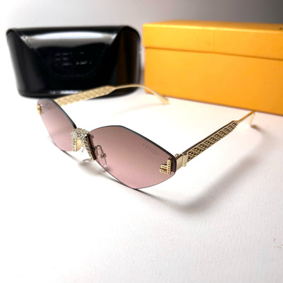 Fendi Geometric Rimless - Rose