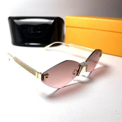 Fendi Geometric Rimless - Rose