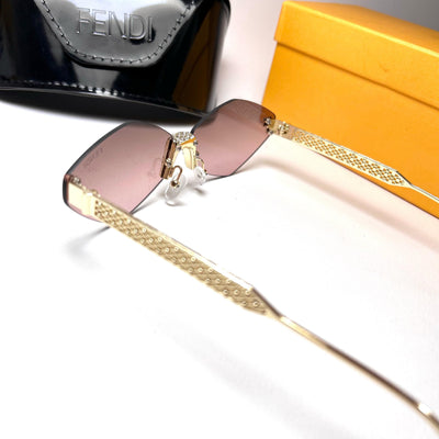 Fendi Geometric Rimless - Rose