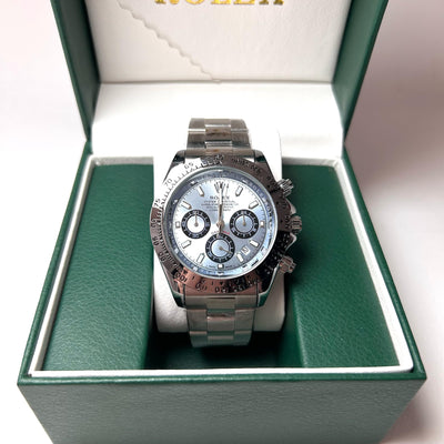 Rolex Cosmograph Daytona - Stainless Steel with Ice Blue Dial For Him