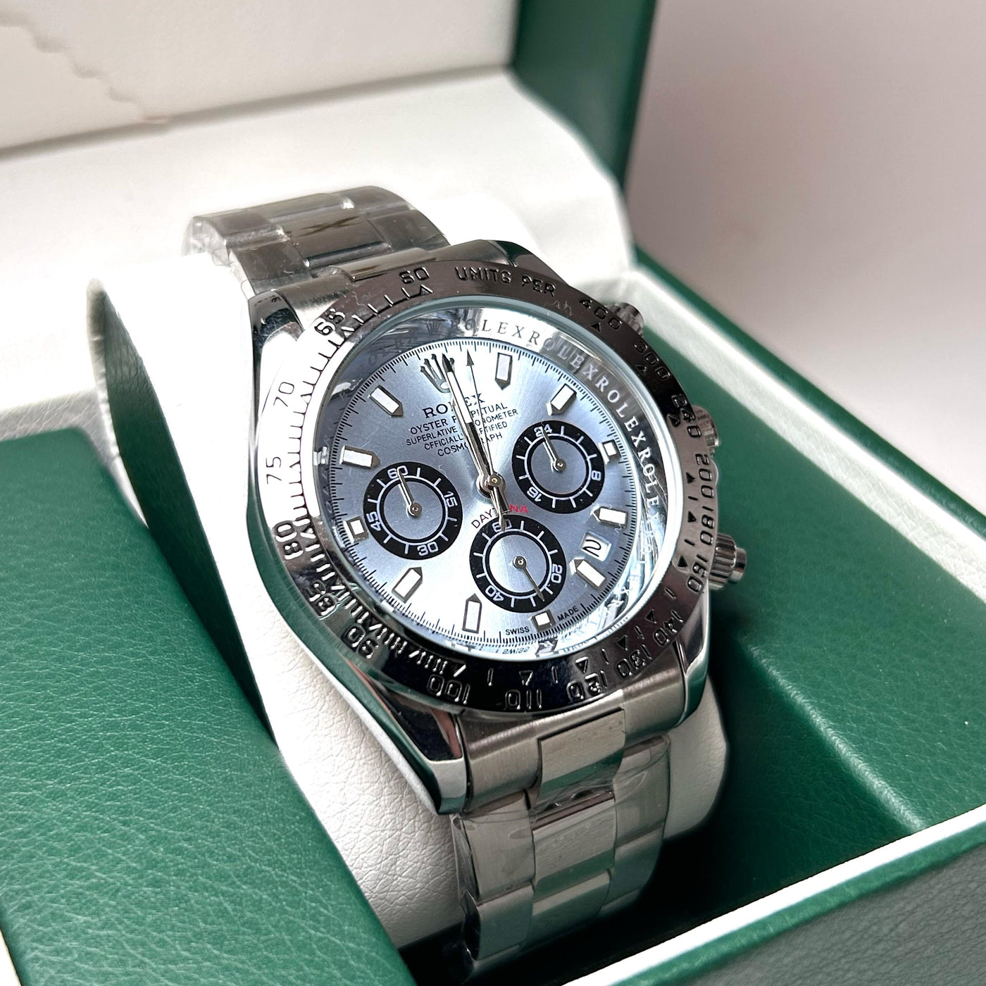 Rolex Cosmograph Daytona - Stainless Steel with Ice Blue Dial For Him
