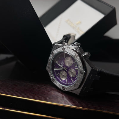 Audemars Piguet Royal Oak Chronograph For Him - Stainless Steel with Purple Dial