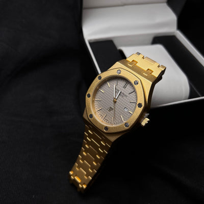 Audemars Piguet Royal Oak For Him - Gold-Tone with Gray Dial