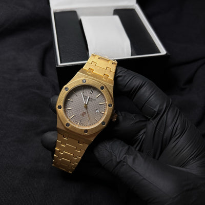 Audemars Piguet Royal Oak For Him - Gold-Tone with Gray Dial