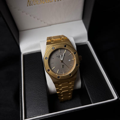 Audemars Piguet Royal Oak For Him - Gold-Tone with Gray Dial
