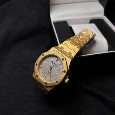 Audemars Piguet Royal Oak For Him - Gold-Tone with Gray Dial