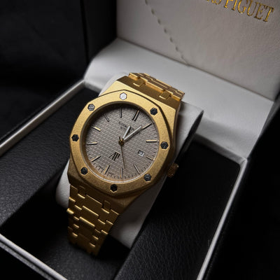 Audemars Piguet Royal Oak For Him - Gold-Tone with Gray Dial