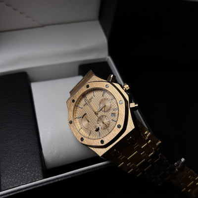 Audemars Piguet Royal Oak Chronograph For Him - Gold Tone