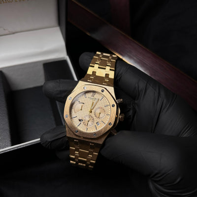 Audemars Piguet Royal Oak Chronograph For Him - Gold Tone