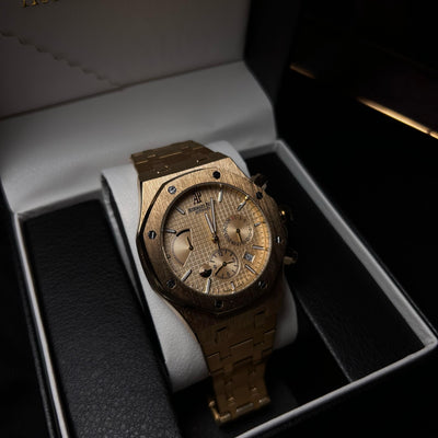 Audemars Piguet Royal Oak Chronograph For Him - Gold Tone