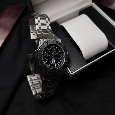 Audemars Piguet Royal Oak Chronograph For Him - Stainless Steel with Black "Panda" Dial