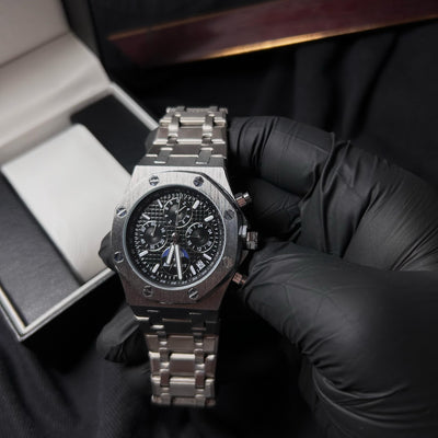 Audemars Piguet Royal Oak Chronograph For Him - Stainless Steel with Black "Panda" Dial