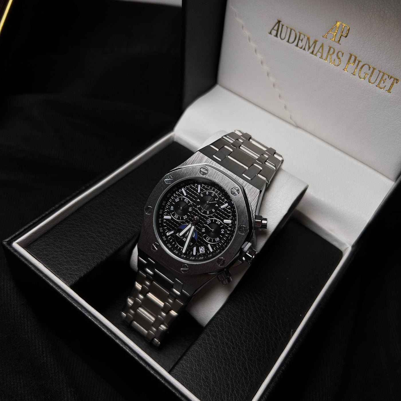 Audemars Piguet Royal Oak Chronograph For Him - Stainless Steel with Black "Panda" Dial