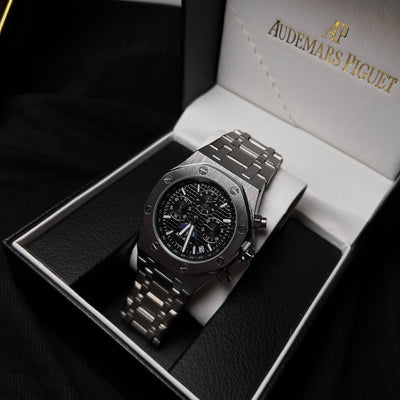 Audemars Piguet Royal Oak Chronograph For Him - Stainless Steel with Black "Panda" Dial